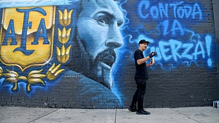 Mondial 2026 : une fresque murale représentant Lionel Messi à Dallas