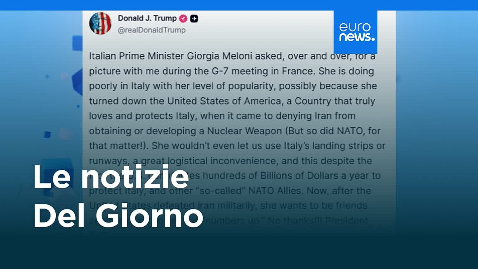 Le notizie del giorno | 21 giugno 2026 - Mattino