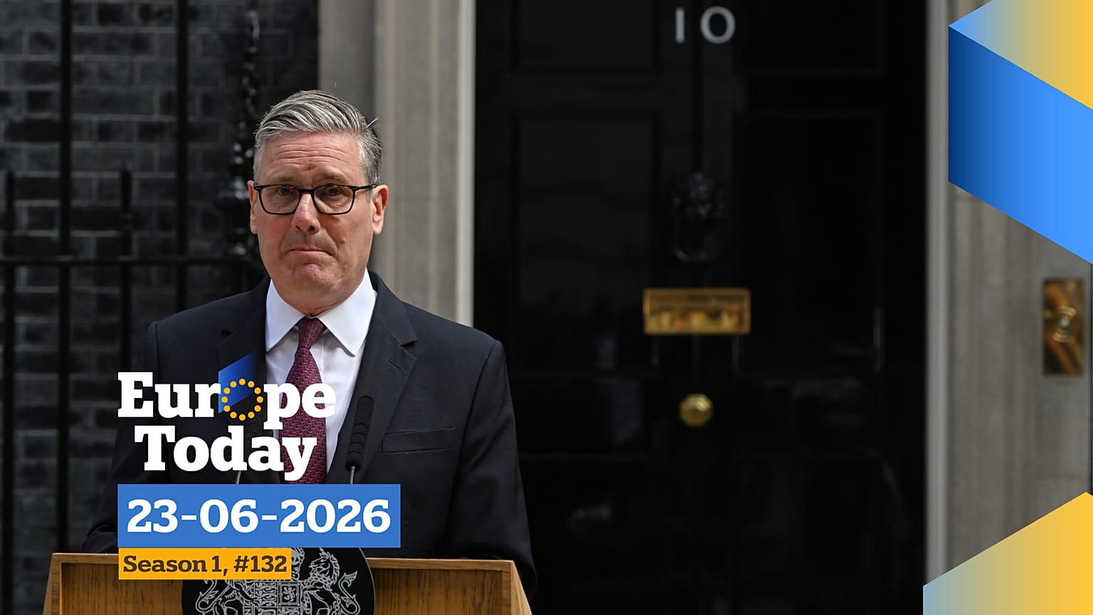 Britain's Prime Minister Keir Starmer speaks to the media outside 10 Downing Street to announce his resignation in London, Monday, June 22, 2026. 