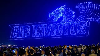 Drohnenfestival. Bild öffentlich auf der Facebook-Seite der Veranstalter geteilt.