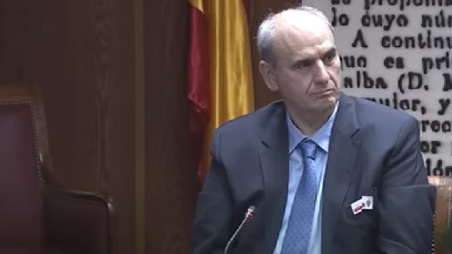 Juan Carlos Peinado ante una comisión del Senado