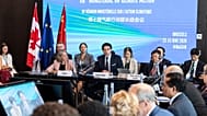 Minister Julie Dabrusin, Commissioner Wopke Hoekstra, Minister Huang Runqiu at the 10th Ministerial on Climate Action