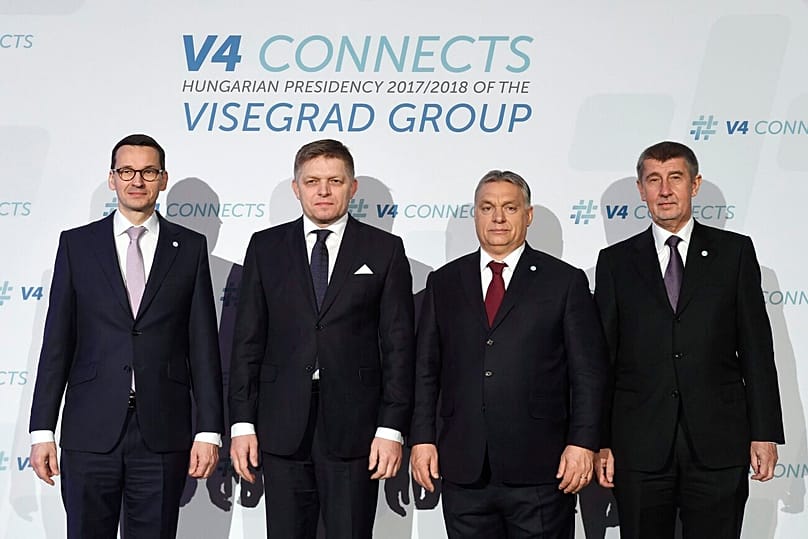 A V4-ek vezetői Budapesten