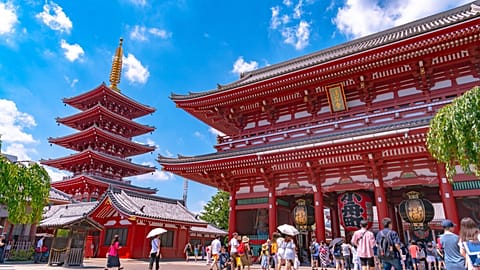 Tourists in Japan