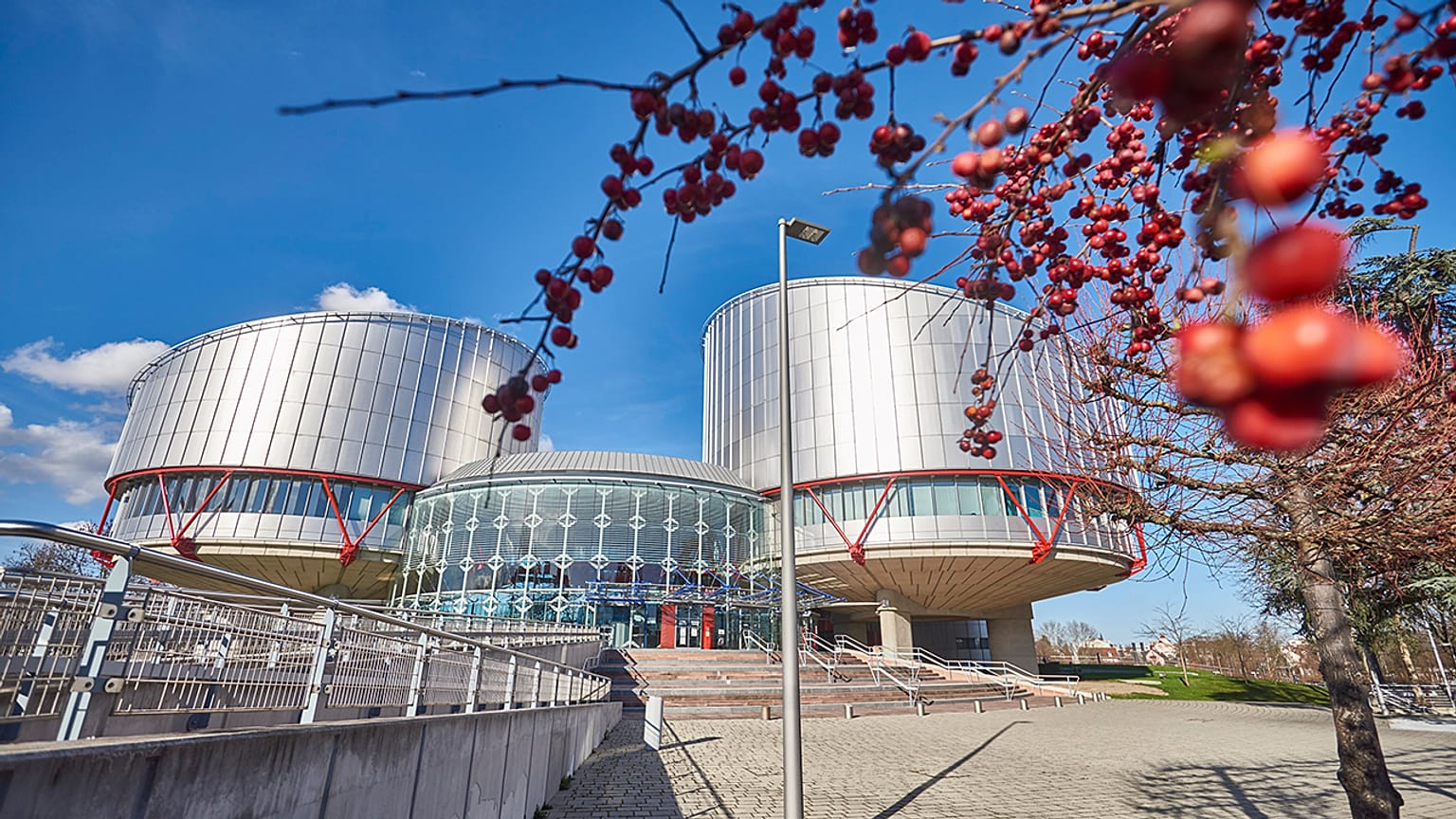 AİHM'nin Strasbourg'daki yerleşkesi.