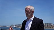Al Carns speaks during an interview on RFA Lyme Bay, in British Overseas Territory of Gibraltar, on Friday, May 22, 2026.