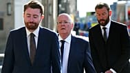 Former SNP chief executive Peter Murrell, center arrives at Edinburgh High Court, in Edinburgh, Scotland, Monday May 25, 2026.