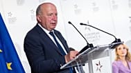 European Commissioner for Defence Andrius Kubilius speaking at the European Defence and Security Summit on 23 June, 2026 in Brussels, Belgium.