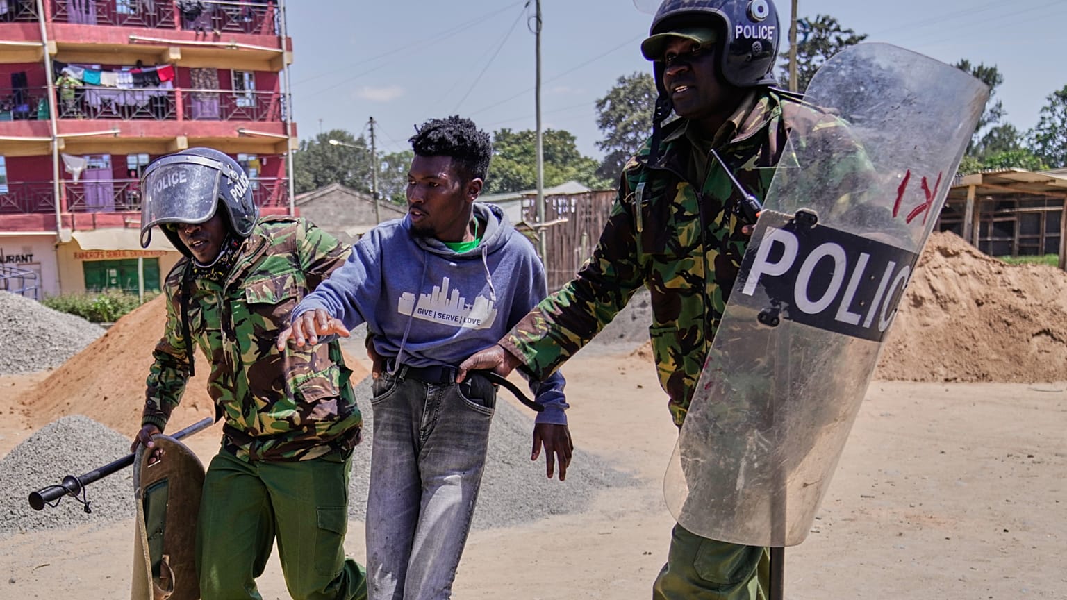 Kenya protesters clash with police over proposed Ebola center for US citizens