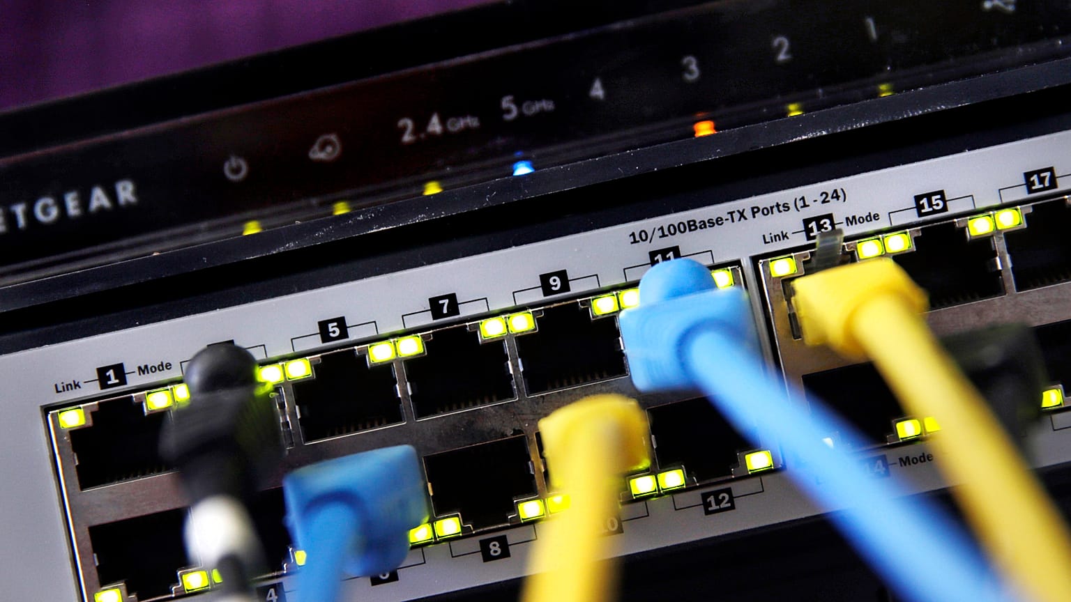 FILE: A router and internet switch are displayed In this 19 June 2018 file photo