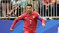 Cristiano Ronaldo em ação no jogo contra a República Democrática do Congo