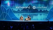 Anthropic co-founder and President Daniela Amodei, speaks with Snowflake CEO Sridhar Ramaswamy during the Snowflake Summit 26 Monday, June 1, 2026, in San Francisco. (AP Photo