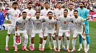 Iran team pose for a group photo prior to the World Cup Group G match against Belgium in Inglewood, California, near Los Angeles, Sunday, June 21, 2026