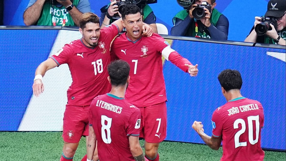 Ronaldo shines as Portugal deliver 5-0 thrashing of Uzbekistan and Engand suffer 0-0 draw to Ghana