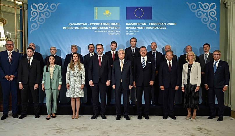 Kazakstan EU business forum family photo