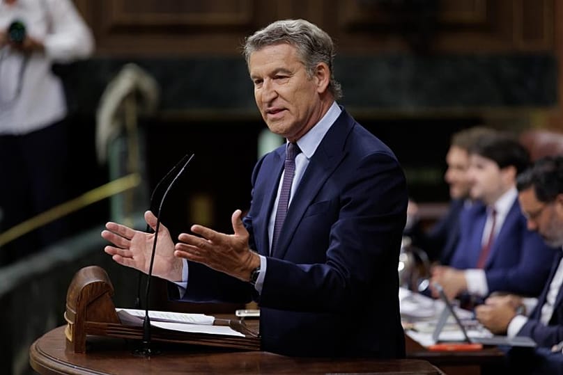 Alberto Núñez Feijóo en el Congreso.