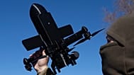 An anti-air interceptor drone designed to destroy Russian attack drones in Kyiv region, on March 11, 2026. (AP Photo/Efrem Lukatsky, File)