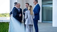The leaders of Germany, France, Italy, Poland and the UK attending the  E5 summit ahead of the upcoming NATO summit, in Berlin, Wednesday June 24, 2026.