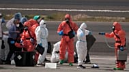 Las autoridades se desinfectan tras el caso del crucero MV Hondius
