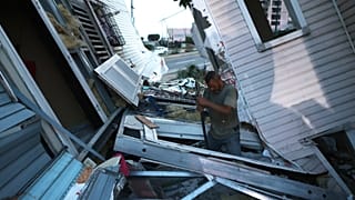 Una vivienda venezola en la ruina tras el doble terremoto. 