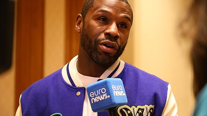 'I'm in great shape,' boxing legend Floyd Mayweather tells Euronews ahead of Athens fight