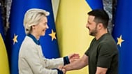 Von der Leyen ve Zelenskiy Ukrayna’nın başkenti Kiev’de düzenlenen ortak basın toplantısının ardından / 20 Eylül 2024 Cuma