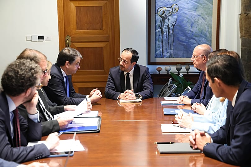 Raffaele Fitto con Nikos Christodoulides