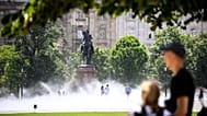 Hőség Budapesten. Kossuth tér, Budapest, Magyarország 2026.06.22.