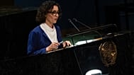 Hadja Lahbib még belga külügyminiszterként 2022-ben 