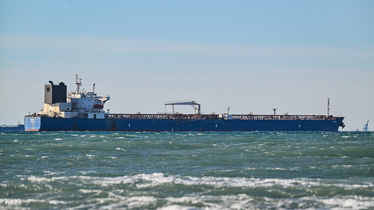 Moment French navy boards suspected Russian 'ghost fleet' tanker