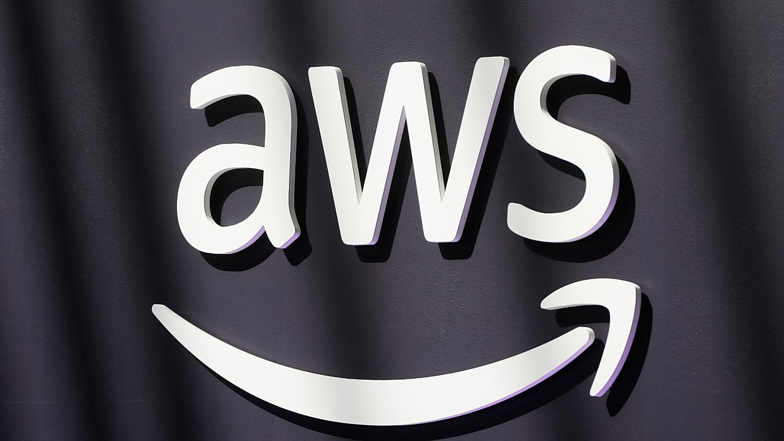 An AWS logo is shown at a What's Next with AWS event Tuesday, April 28, 2026, in San Francisco.