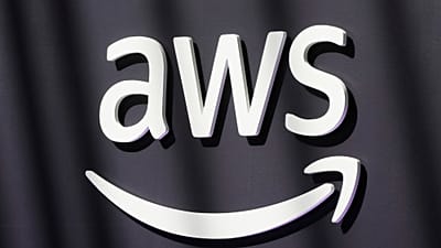 Un logotipo de AWS se muestra durante el evento 'What's Next with AWS' el martes, 28 de abril de 2026, en San Francisco.