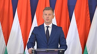 Magyar Péter a kormányszóvivői sajtótájékoztatón