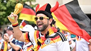 Deutschland-Fans vor dem Spiel gegen die Elfenbeinküste, Toronto. 20.06.2026 (Jon Blacker/The Canadian Press via AP)