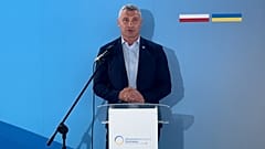 Vitaliy Klitschko at a press briefing at the Ukraine Recovery Conference (URC) in Gdańsk, 26 June 2026