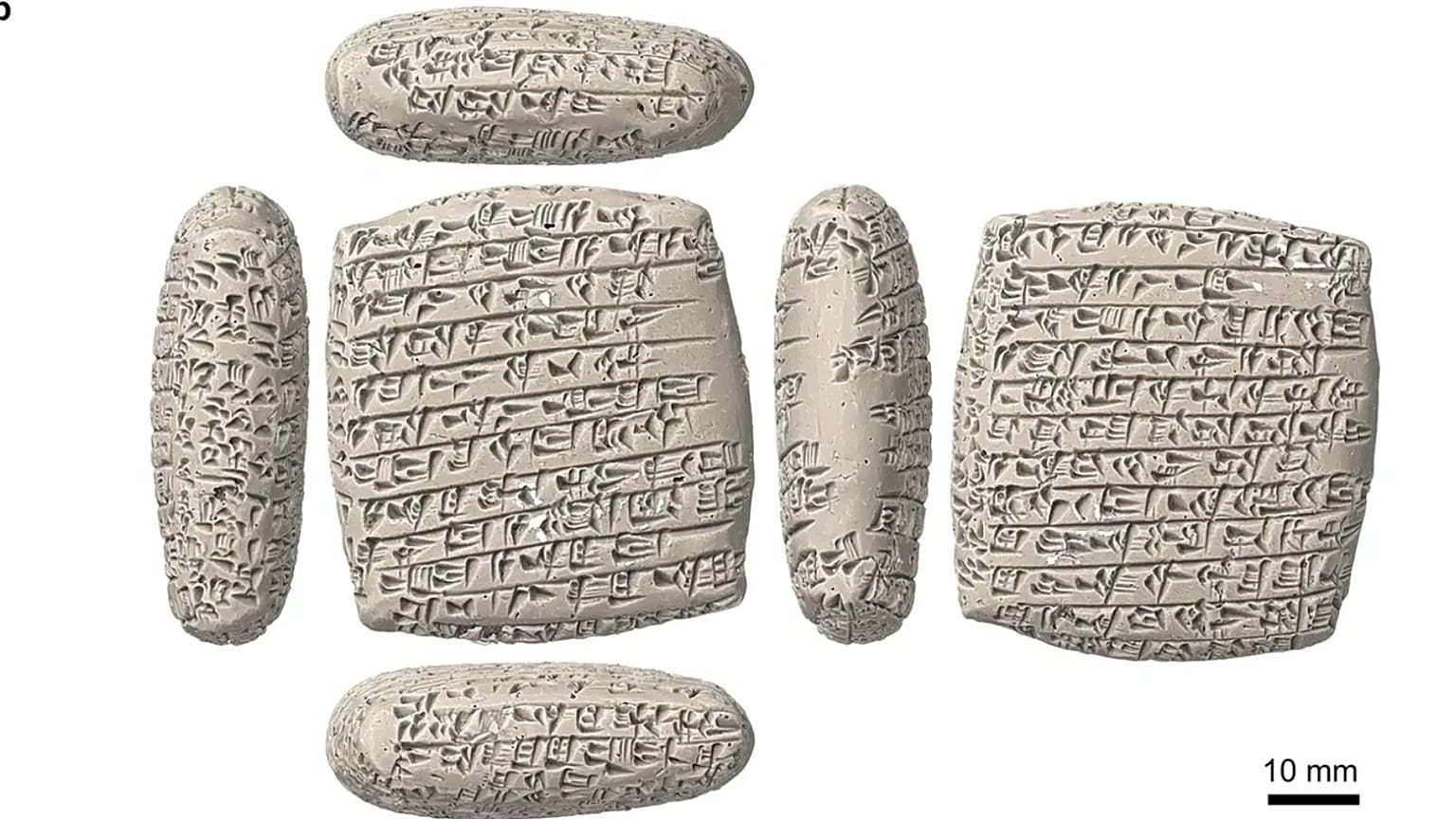 Araştırmacıların okumayı başardığı tabletler.