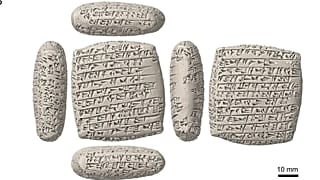 Araştırmacıların okumayı başardığı tabletler.