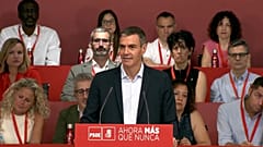 Pedro Sánchez durante el comité federal del PSOE, 27 de junio de 2026.