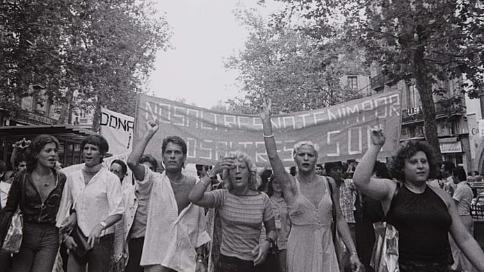 After 49 years of struggle, Spain leads LGBTIQ+ inclusion: inside the first Pride march It was 1977, two years after Francos death, when a group of people made history for Spains LGTBIQ+ community by marching on Barcelonas Ramblas after years in the shadows.