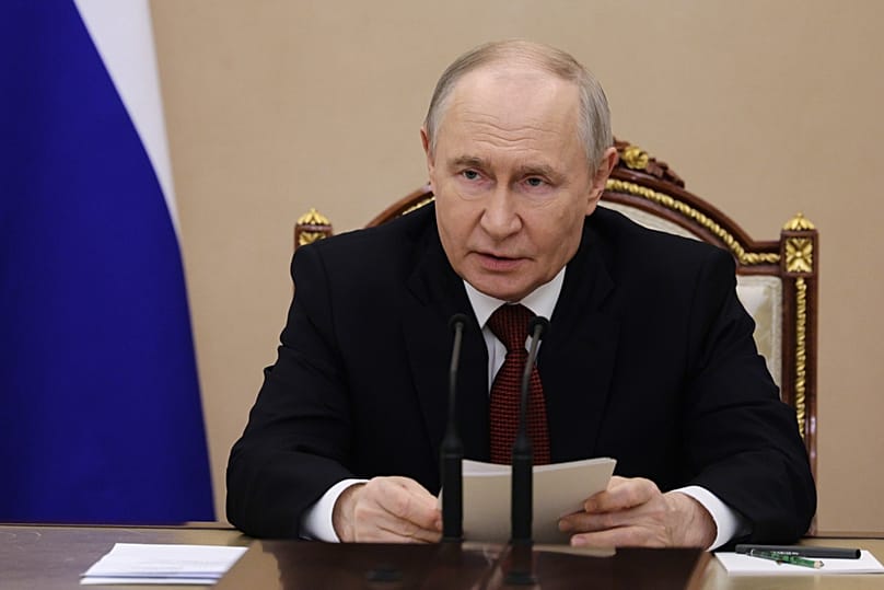 O presidente russo, Vladimir Putin, preside a uma reunião sobre o abastecimento interno de combustíveis no Kremlin, em Moscovo, 28 de junho de 2026