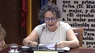 Gertrudis Alcázar, en el Senado. RTVE.
