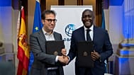  El vicepresidente primero y ministro de Economía, Carlos Cuerpo junto a Makhtar Diop, director gerente de la Corporacion Financiera Internacional en Madrid