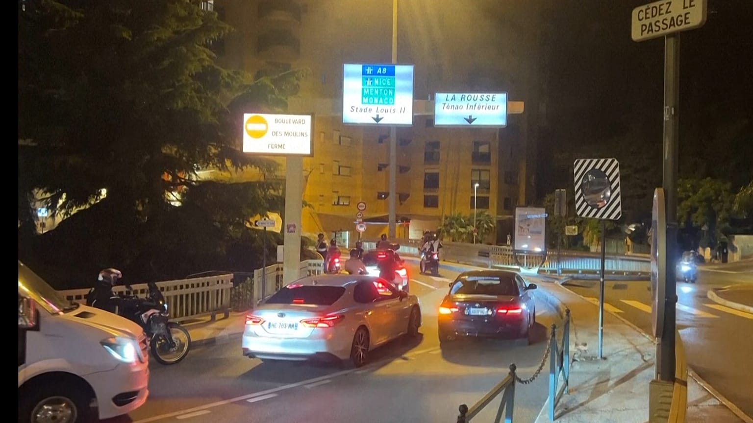 Police on the street of Monaco after a parcel bombing, 29 June, 2026