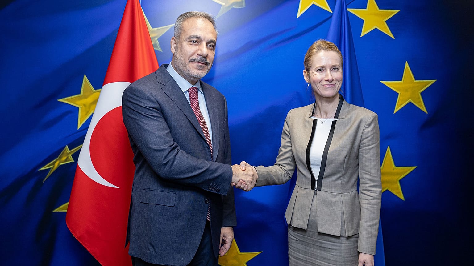EU Foreign Policy chief Kaja Kallas meeting Turkish Foreign Minister Hakan Fidan in 2025