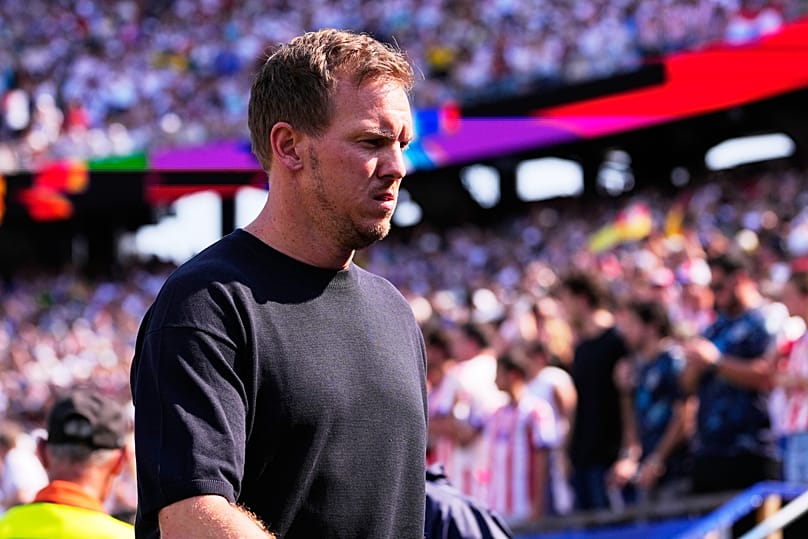 Deutschlands Trainer Julian Nagelsmann beim Spiel Deutschland gegen Paraguay, Boston, 29.06.2026 (AP Photo/Petr David Josek)