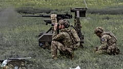 Soldaten der ukrainischen Kompanie für unbemannte Landsysteme „Cerberus“ der 60. selbstständigen mechanisierten Brigade des Dritten Armeekorps.