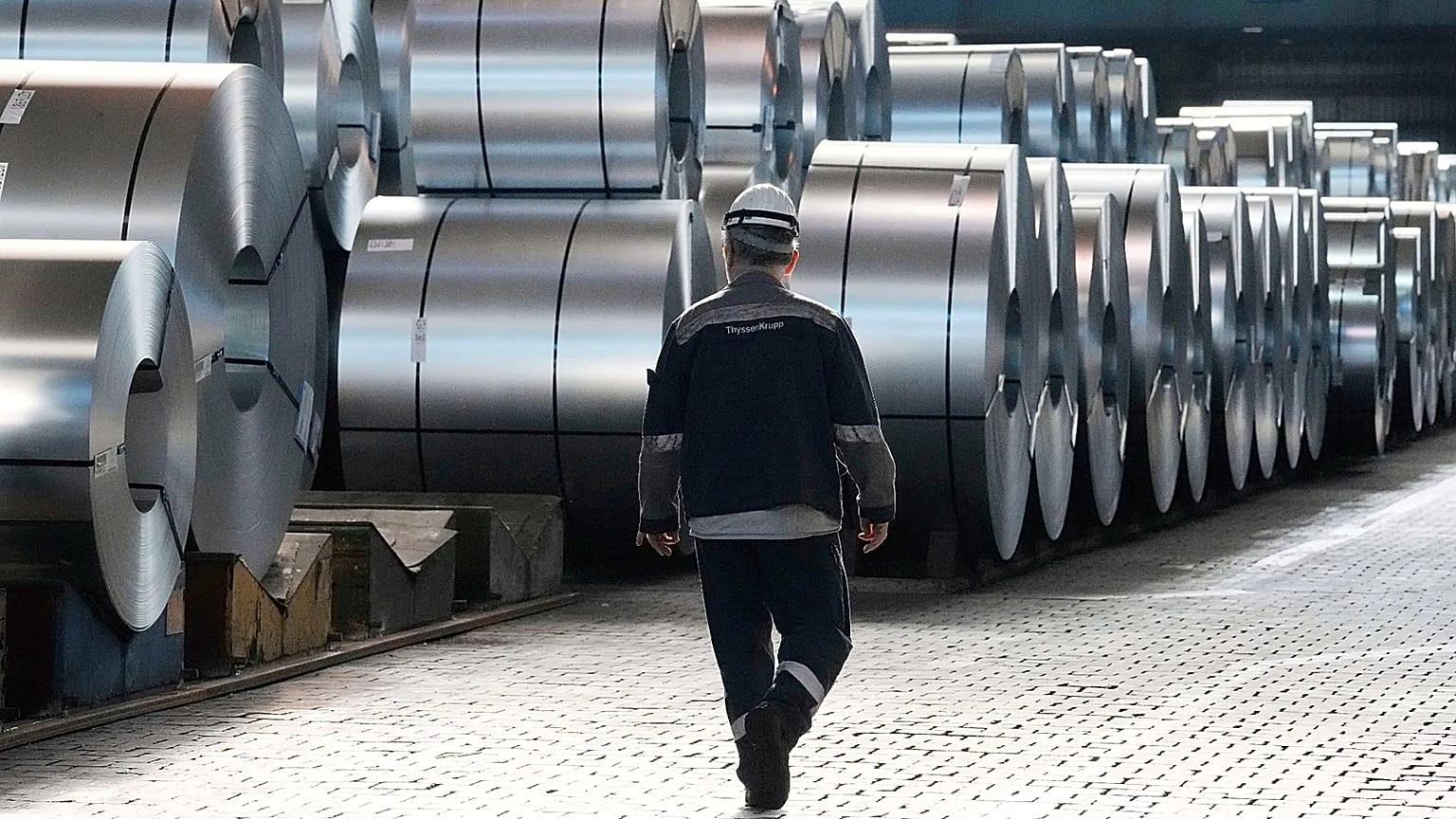 Thyssenkrupp steelworks in Duisburg, Germany.
