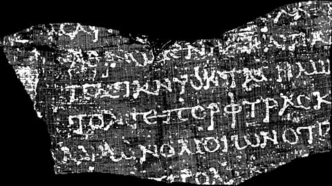 Scientists were able to decipher the fragile scroll without unrolling it.