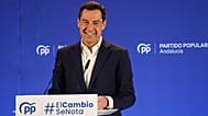 El candidato del PP a la reelección, Juanma Moreno