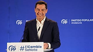 El candidato del PP a la reelección, Juanma Moreno